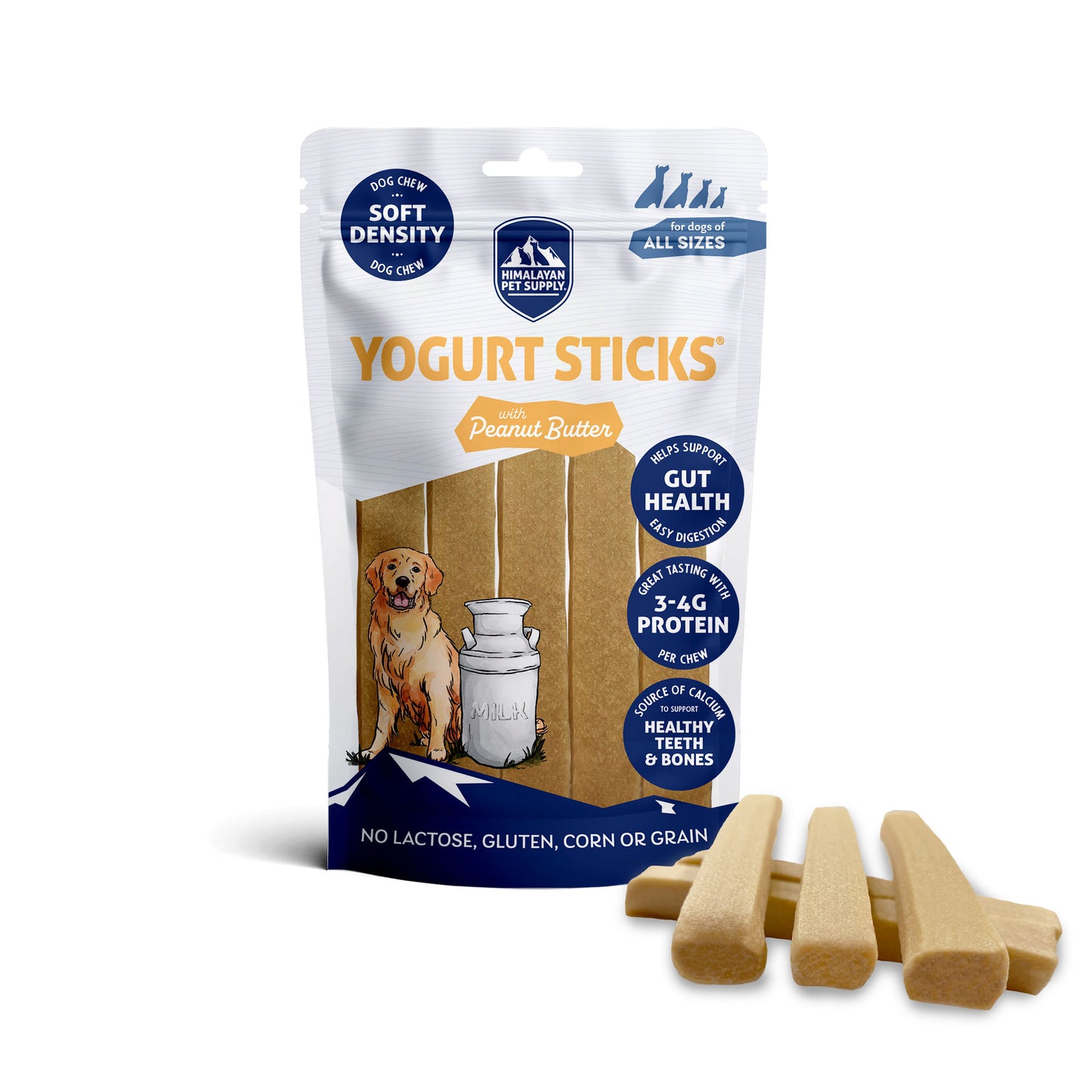 FREE Himalayan Dog Yoghurt Stick PEANUT BUTTER Sample Natural Pre and Probiotic Softer Chew - 1 x Stick (not full pack) Free Sample with Orders Over £10