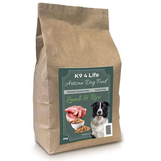 K9 4 Life Lamb & Rice Artisan Complete Premium Dog Food - Wheat Gluten Free - 2.5KG