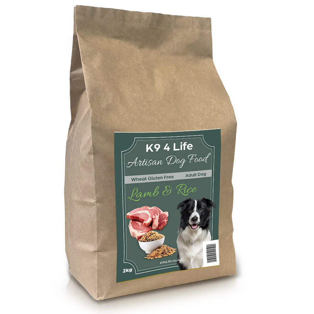 K9 4 Life Lamb & Rice Artisan Complete Premium Dog Food - Wheat Gluten Free - 2.5KG