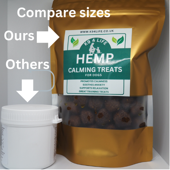 Dog Hemp Chews Calming Treats for Dogs Anxiety Stress Training Treats - Chicken - 320g