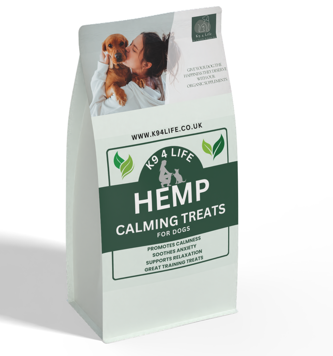Dog Hemp Chews Calming Treats for Dogs Anxiety Stress Training Treats - Chicken - 320g