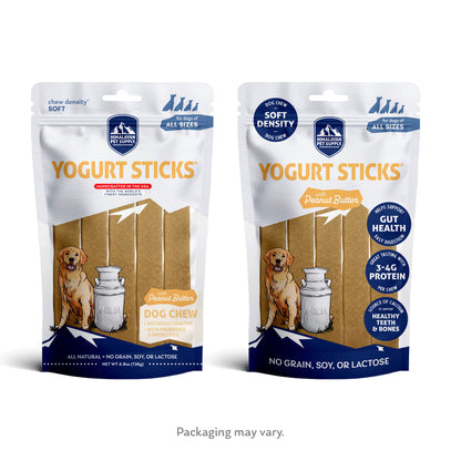 Himalayan Dog Yoghurt Sticks - PEANUT BUTTER Flavour Natural Pre and Probiotic Softer Chew
