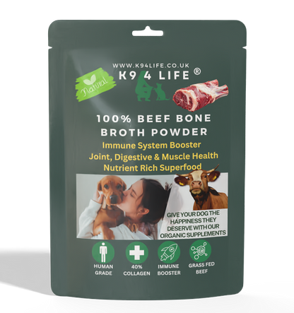 100% Beef Bone Broth Powder - Collagen Rich Superfood - Makes 4 Litres