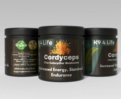 K9 4 Life Cordyceps Mushroom Powder For Dogs - Energy Stamina & Endurance