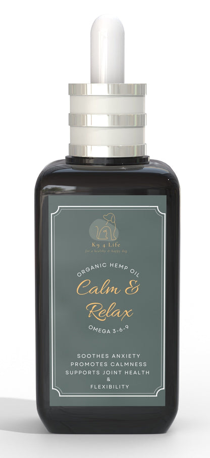 Premium Quality Organic Dog Calming Hemp Seed Oil  for Dogs- Helps Relieve Stress & Anxiety Twin Pack (2x60ml)