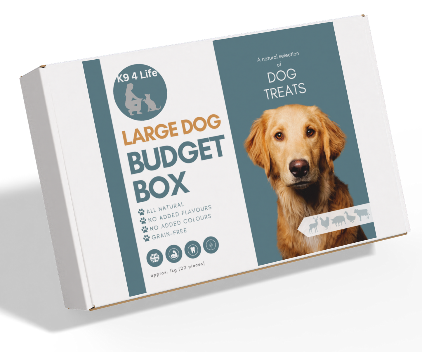 Natural Dog Treats Premium Selection Box for Larger Dogs - Amazing Value