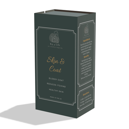 Premium Organic Salmon Oil For A Dogs Healthy Skin & Coat To Help Stop Itching & Scratching